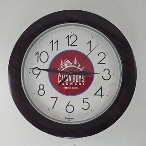 Cabin Boys Brewery Quartex Wall Clock AS IS